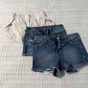 Bundle of Blue Denim & Lululemon shorts